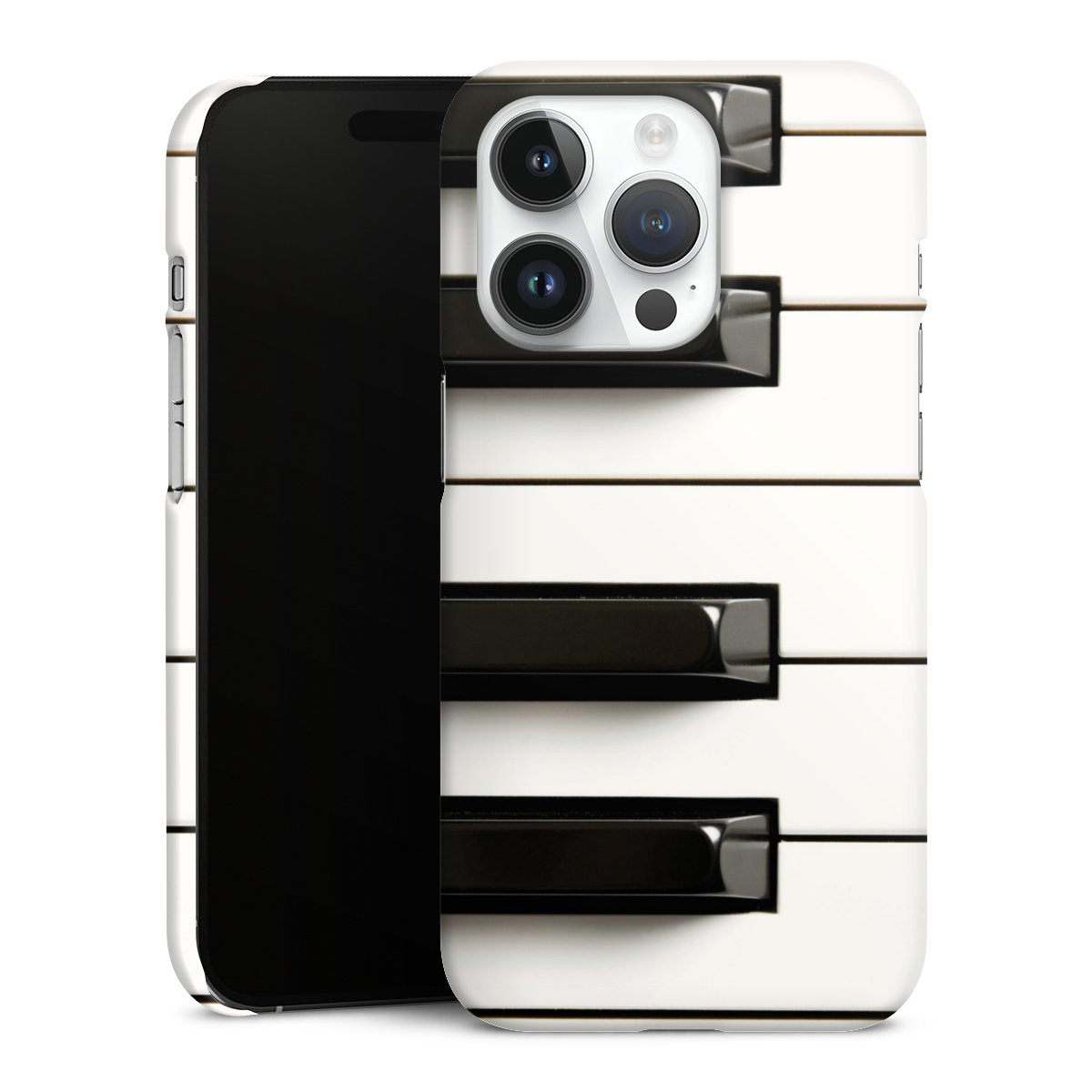 iPhone 14 Pro Handy Premium Case Smartphone Handyhülle Schutzhülle matt Klavier Piano Music Premium Case