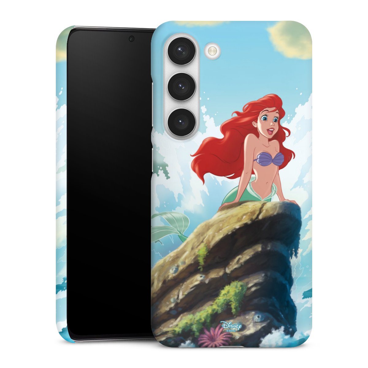 Galaxy S23 Handy Premium Case Smartphone Handyhülle Schutzhülle matt Mermaid Arielle Die Meerjungfrau Official Licensed Product Premium Case