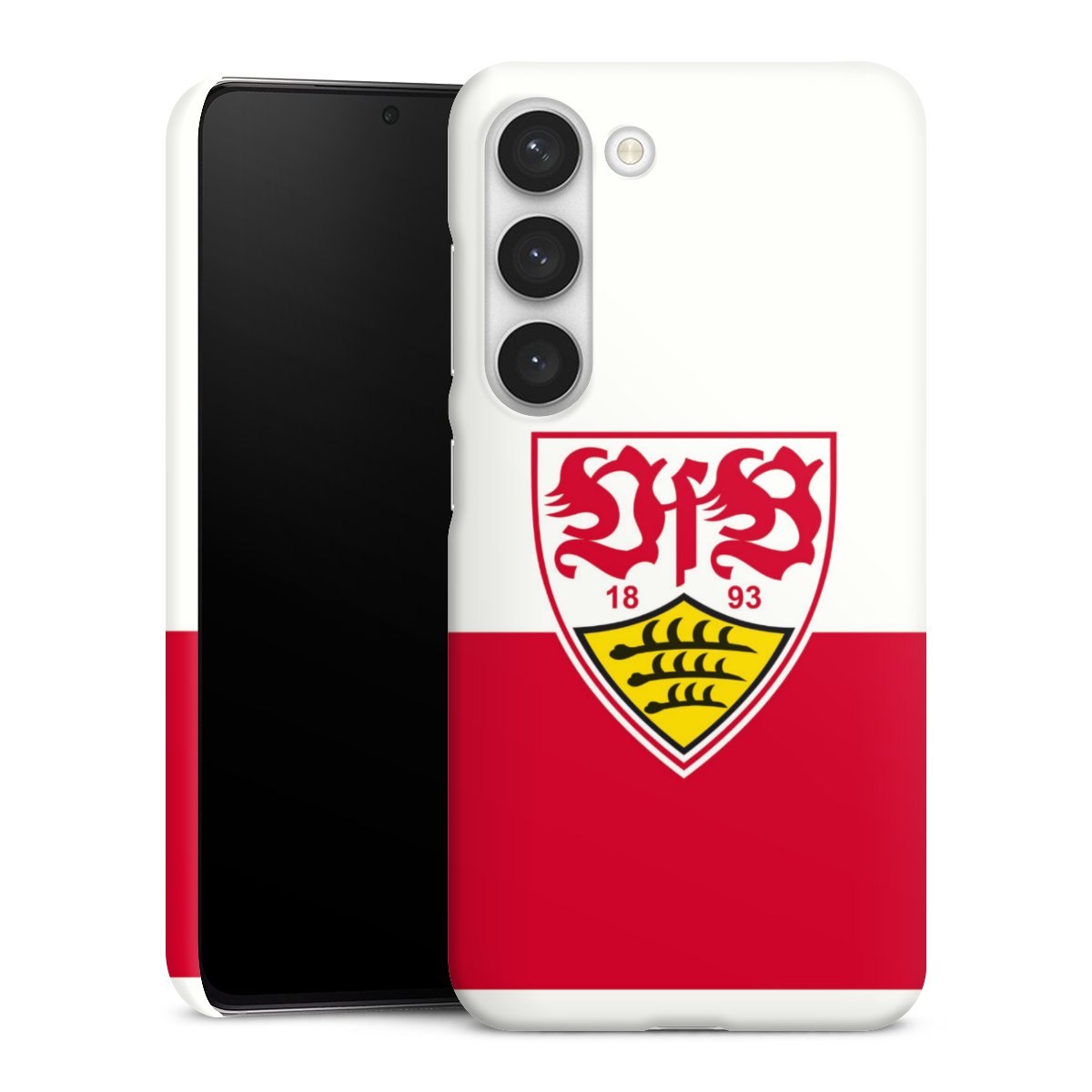 Galaxy S23 Handy Premium Case Smartphone Handyhülle Schutzhülle matt Official Licensed Product Logo Vfb Stuttgart Premium Case