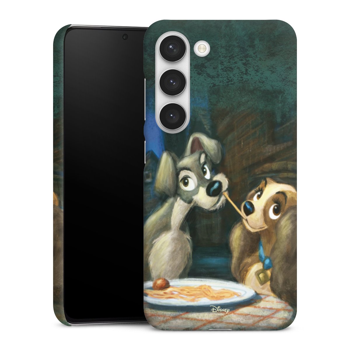 Galaxy S23 Handy Premium Case Smartphone Handyhülle Schutzhülle matt Lady And The Tramp Official Licensed Product Disney Premium Case