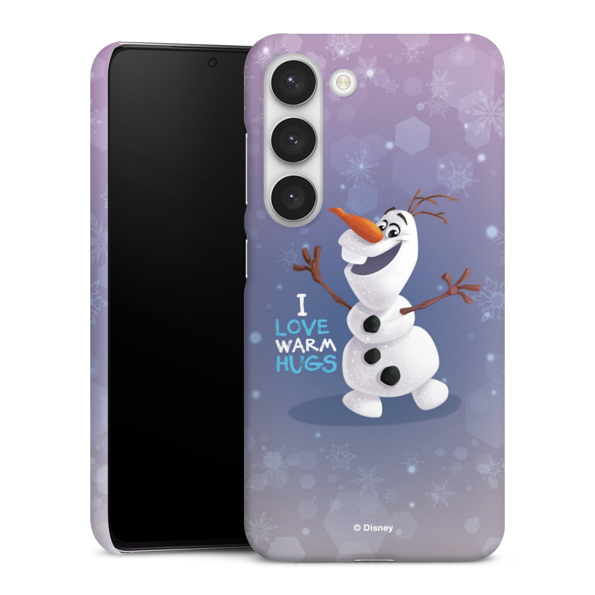 Galaxy S23 Handy Premium Case Smartphone Handyhülle Schutzhülle matt Frozen Frozen Olaf Official Licensed Product Premium Case