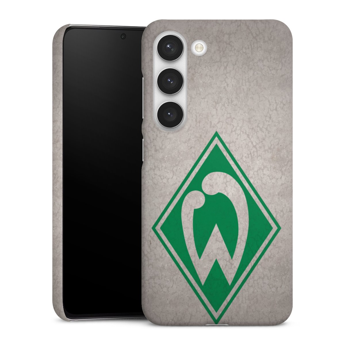 Galaxy S23 Handy Premium Case Smartphone Handyhülle Schutzhülle matt Sv Werder Bremen Concrete Official Licensed Product Premium Case