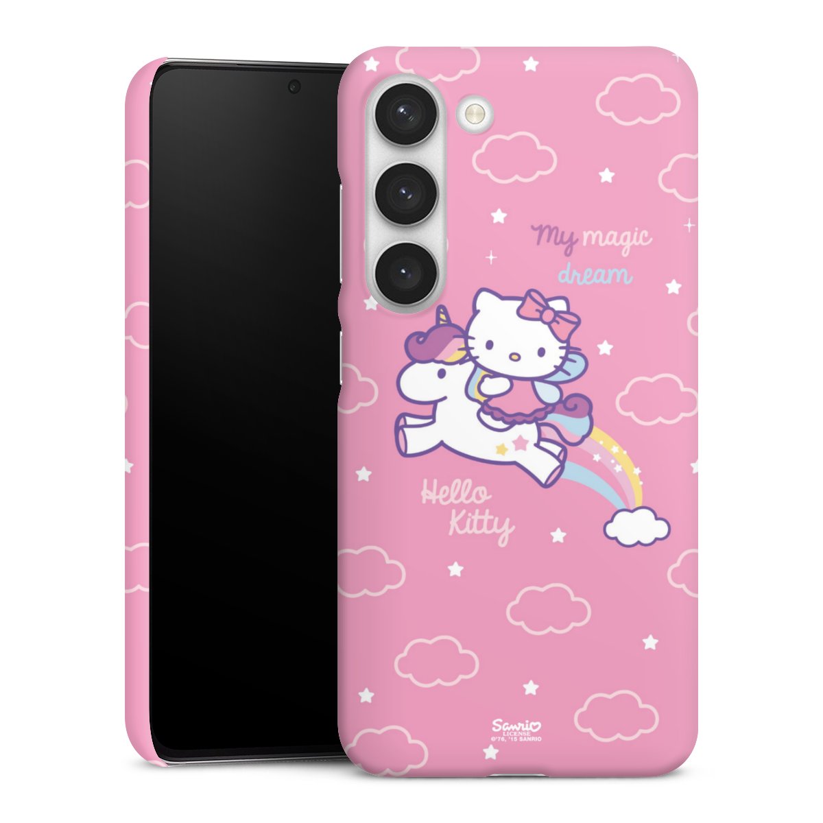 Galaxy S23 Handy Premium Case Smartphone Handyhülle Schutzhülle matt Einhorn Official Licensed Product Hello Kitty Premium Case