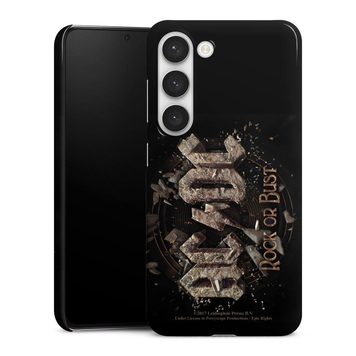 Galaxy S23 Handy Premium Case Smartphone Handyhülle Schutzhülle glänzend Acdc Official Licensed Product Rock Or Bust Premium Case