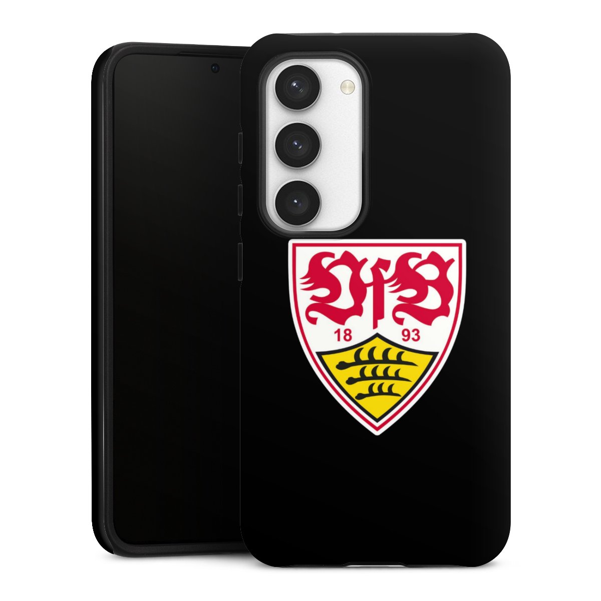 Galaxy S23 Handy Panzer Handyhülle robuste Outdoor Hülle Schutzhülle matt Vfb Stuttgart Official Licensed Product Coat Of Arms Tough Case