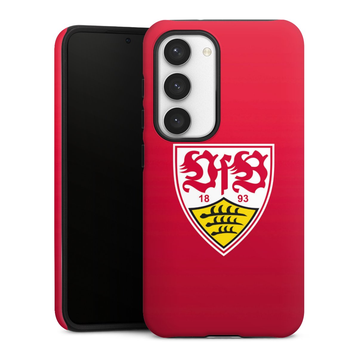 Galaxy S23 Handy Panzer Handyhülle robuste Outdoor Hülle Schutzhülle matt Official Licensed Product Vfb Stuttgart Tough Case