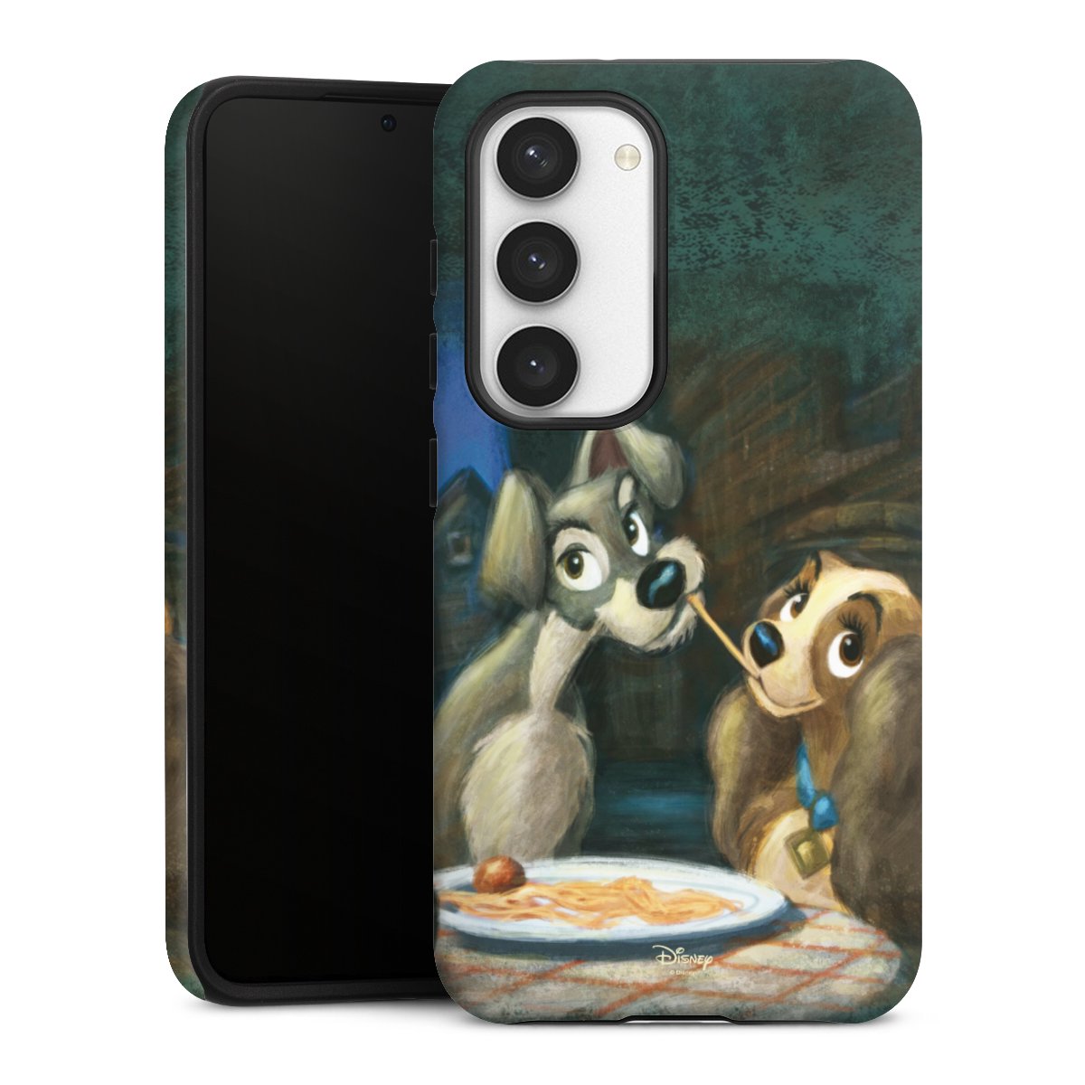 Galaxy S23 Handy Panzer Handyhülle robuste Outdoor Hülle Schutzhülle matt Lady And The Tramp Official Licensed Product Disney Tough Case