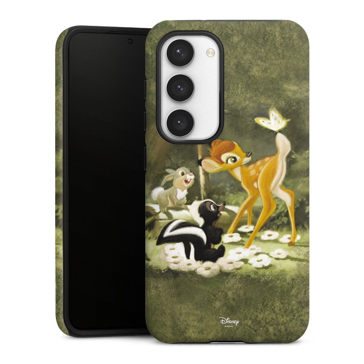 Galaxy S23 Handy Panzer Handyhülle robuste Outdoor Hülle Schutzhülle matt Disney Official Licensed Product Bambi Tough Case