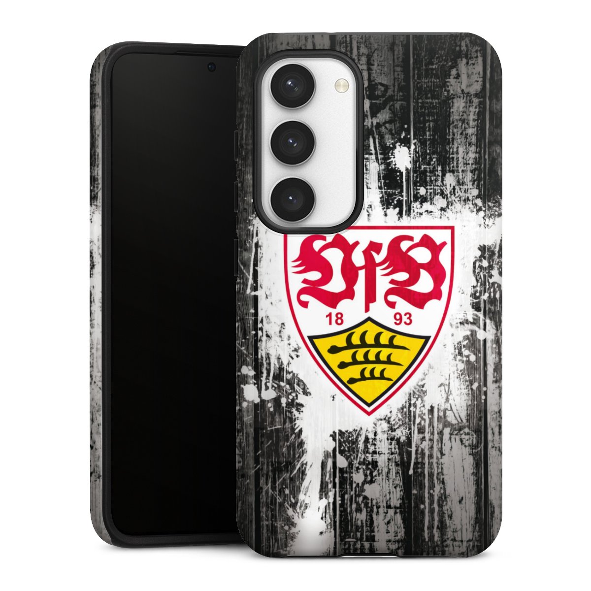 Galaxy S23 Handy Panzer Handyhülle robuste Outdoor Hülle Schutzhülle matt Vfb Stuttgart Official Licensed Product Tough Case