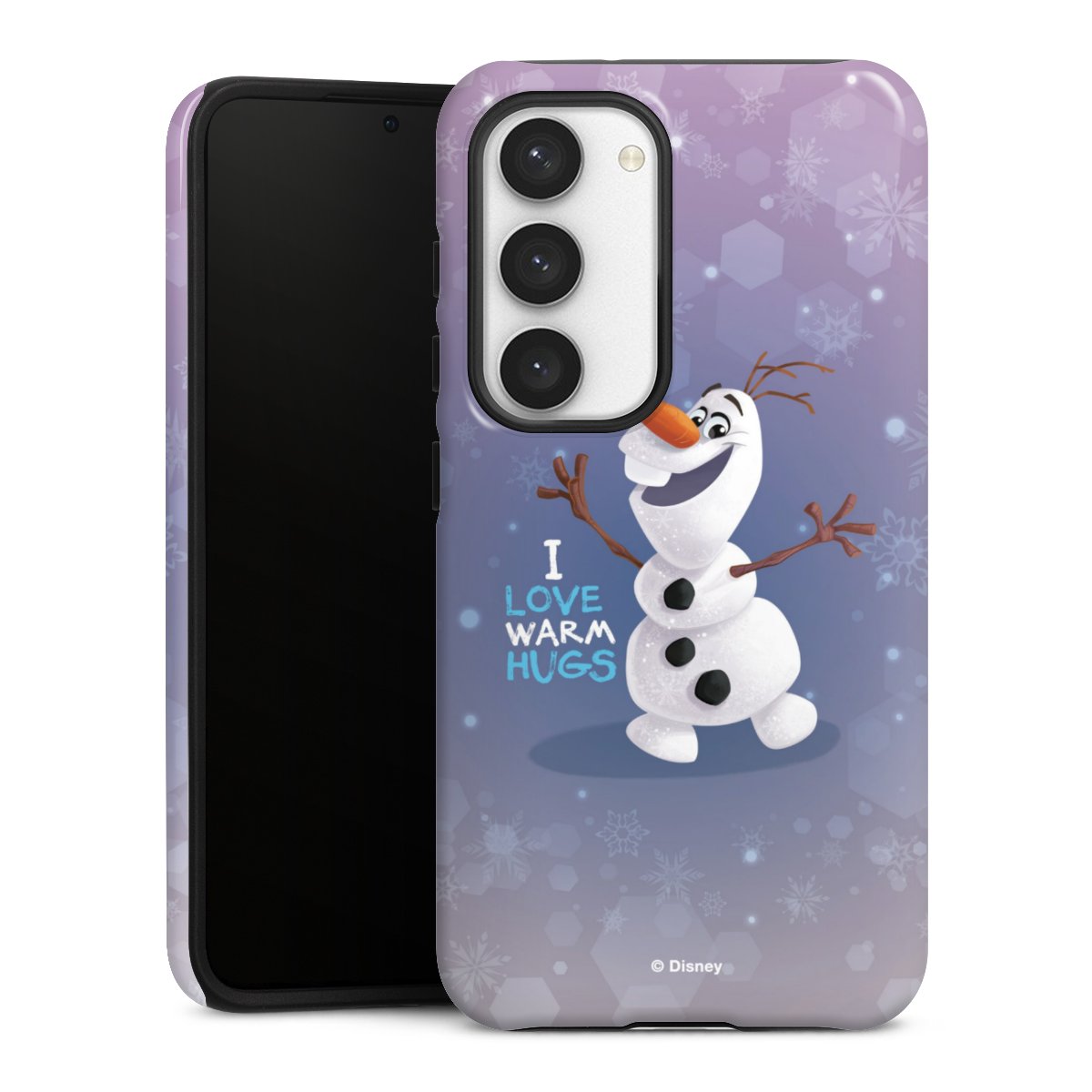 Galaxy S23 Handy Panzer Handyhülle robuste Outdoor Hülle Schutzhülle glänzend Frozen Frozen Olaf Official Licensed Product Tough Case