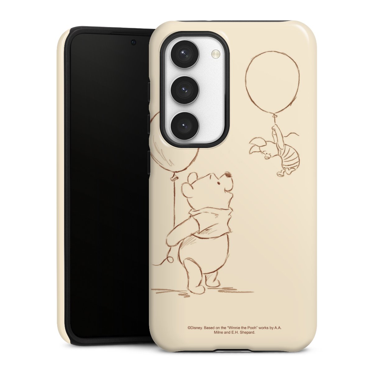 Galaxy S23 Handy Panzer Handyhülle robuste Outdoor Hülle Schutzhülle glänzend Official Licensed Product Winnie The Pooh Disney Tough Case