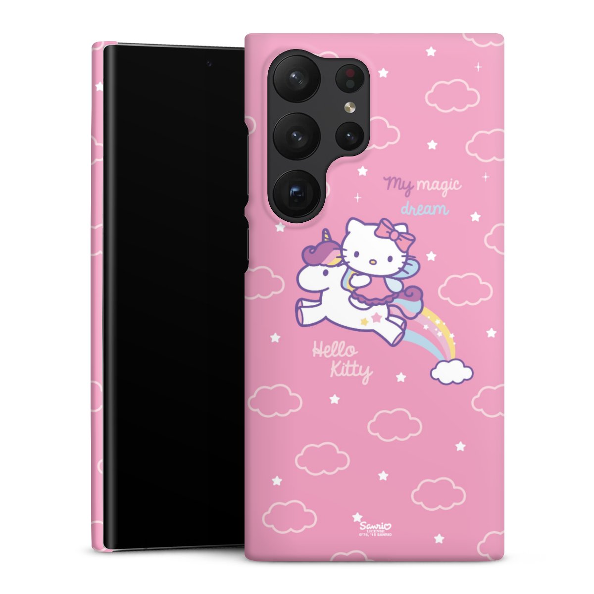 Galaxy S23 Ultra Handy Premium Case Smartphone Handyhülle Schutzhülle matt Einhorn Official Licensed Product Hello Kitty Premium Case