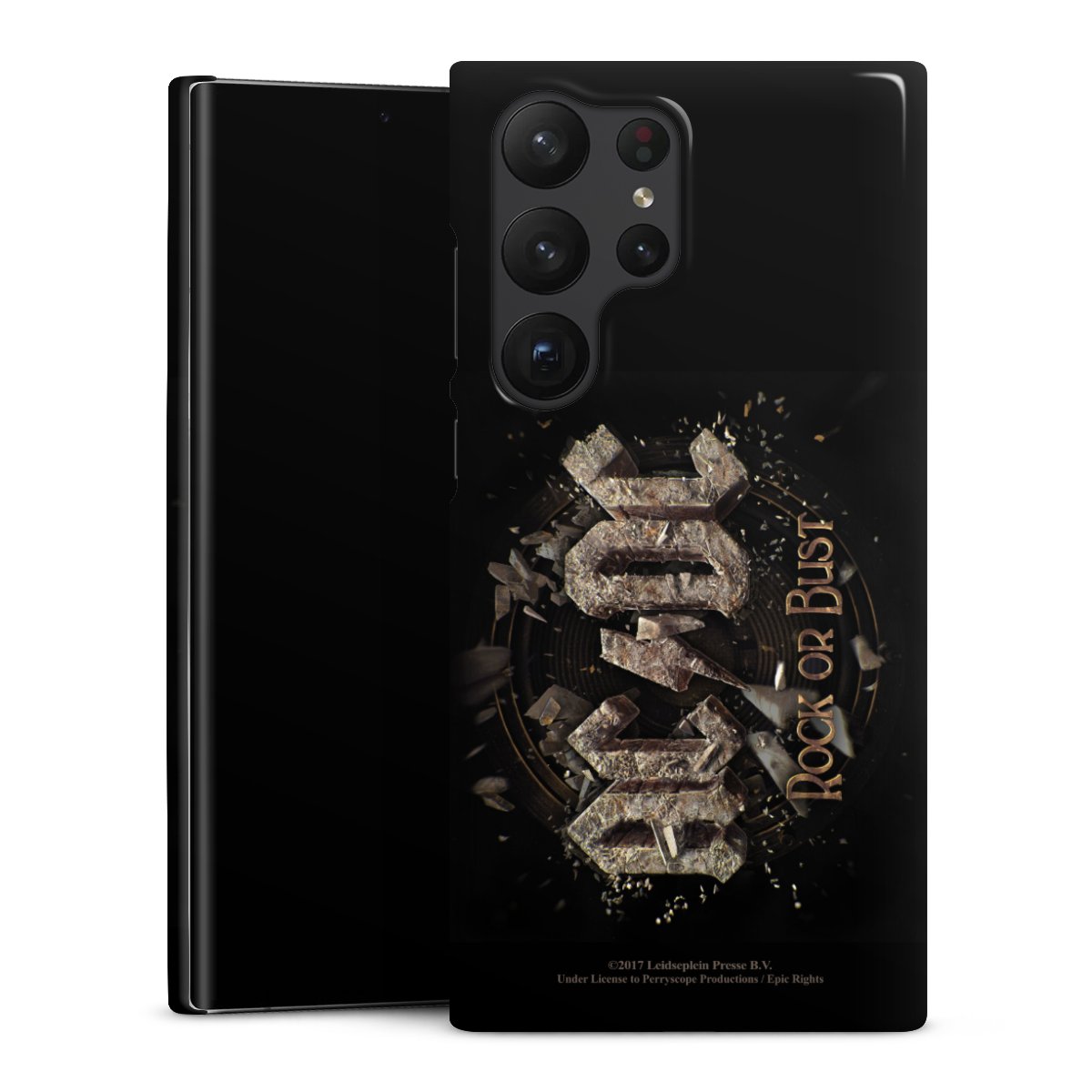 Galaxy S23 Ultra Handy Premium Case Smartphone Handyhülle Schutzhülle glänzend Acdc Official Licensed Product Rock Or Bust Premium Case