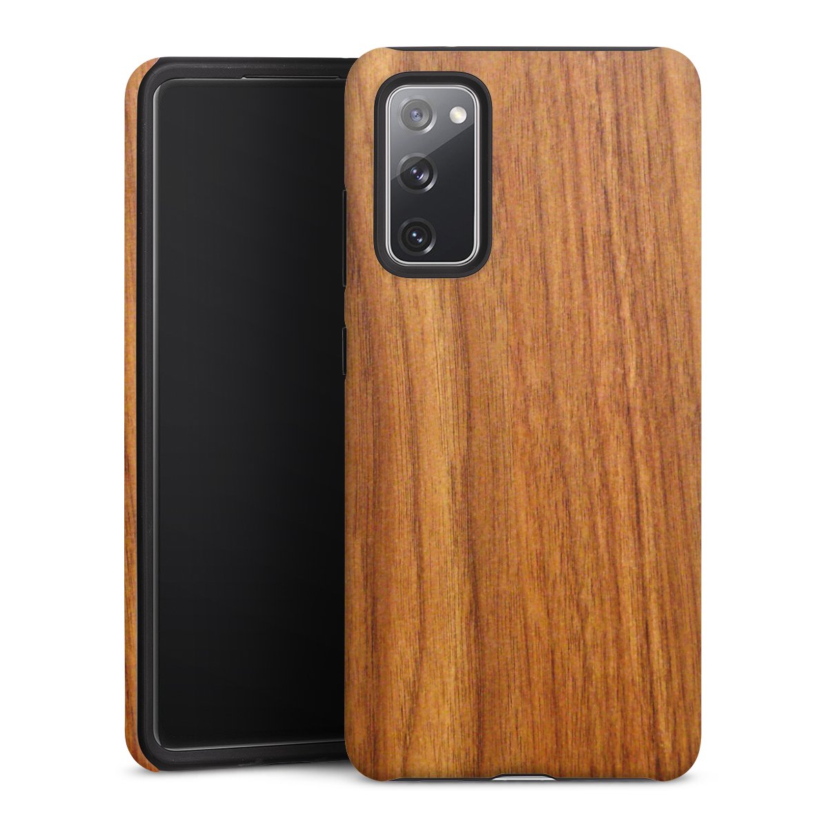 Galaxy S20 FE Handy Panzer Handyhülle robuste Outdoor Hülle Schutzhülle matt Wood Larch Wooden Look Tough Case