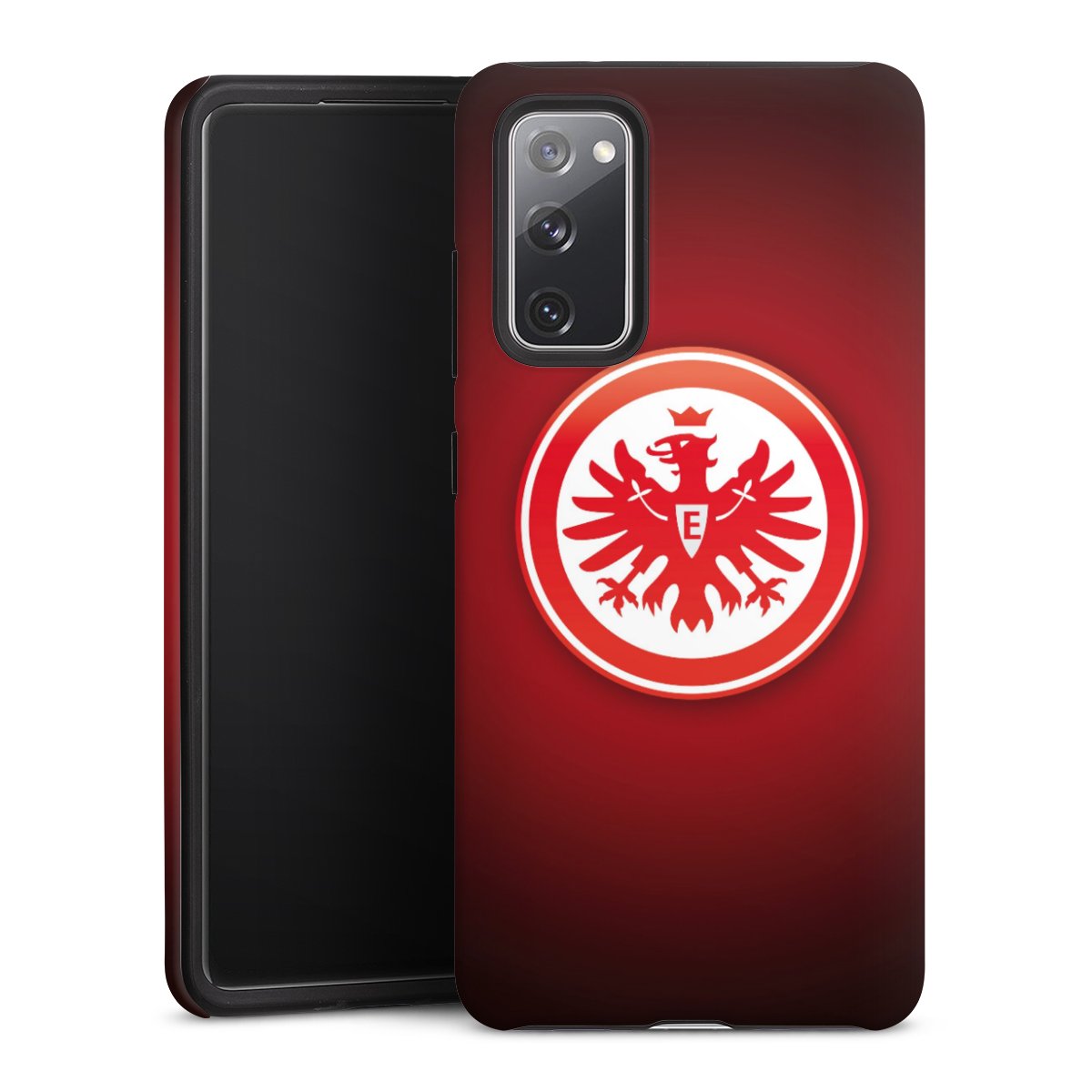 Galaxy S20 FE Handy Panzer Handyhülle robuste Outdoor Hülle Schutzhülle matt Eintracht Frankfurt Official Licensed Product Coat Of Arms Tough Case