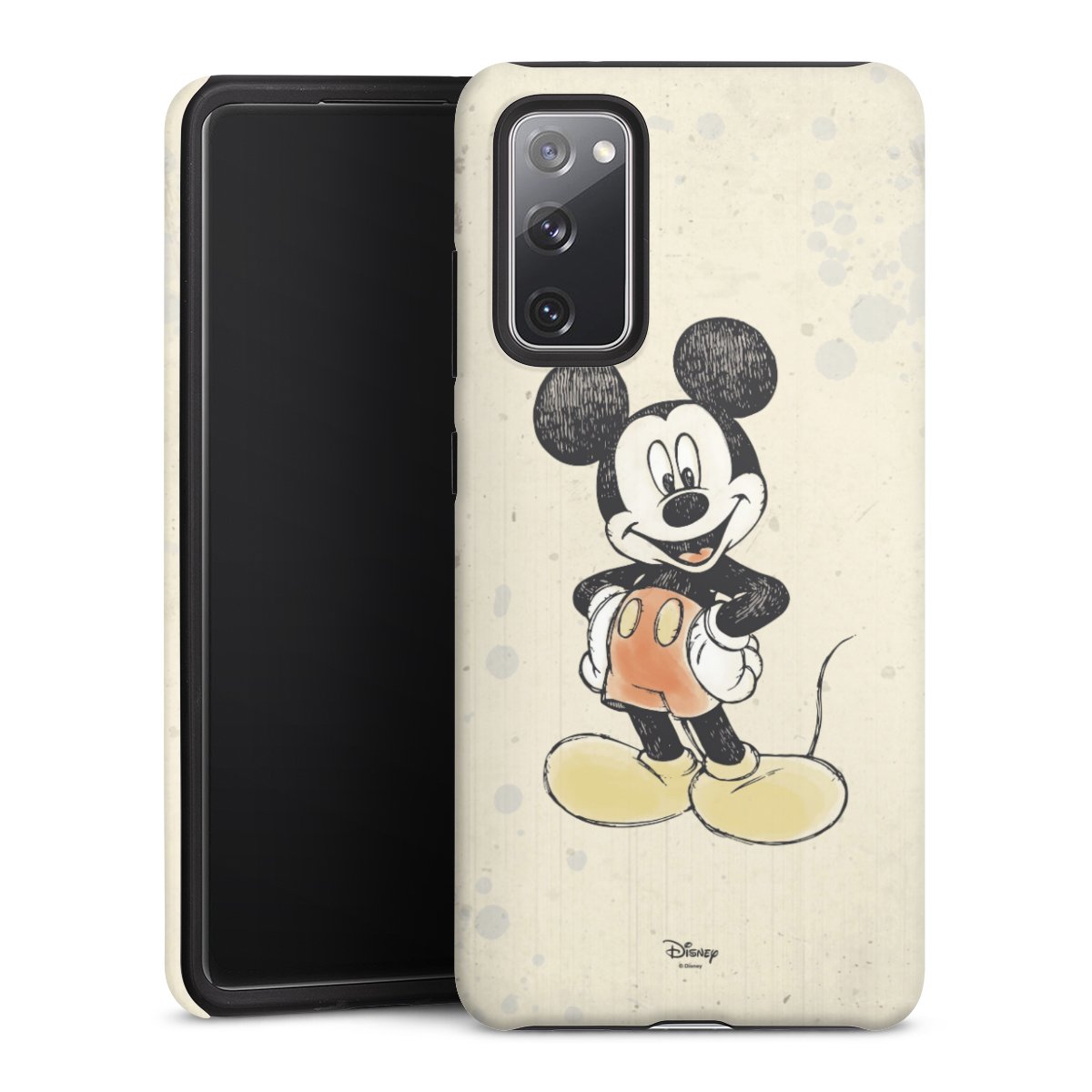 Galaxy S20 FE Handy Panzer Handyhülle robuste Outdoor Hülle Schutzhülle matt Water Colour Mickey & Minnie Mouse Official Licensed Product Tough Case