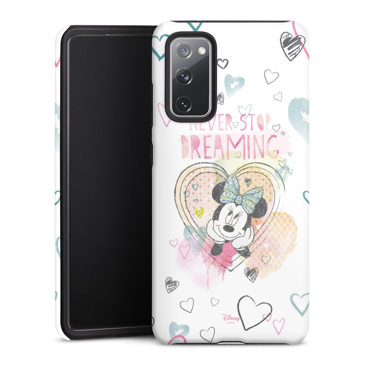 Galaxy S20 FE Handy Panzer Handyhülle robuste Outdoor Hülle Schutzhülle matt Disney Official Licensed Product Minnie Mouse Tough Case