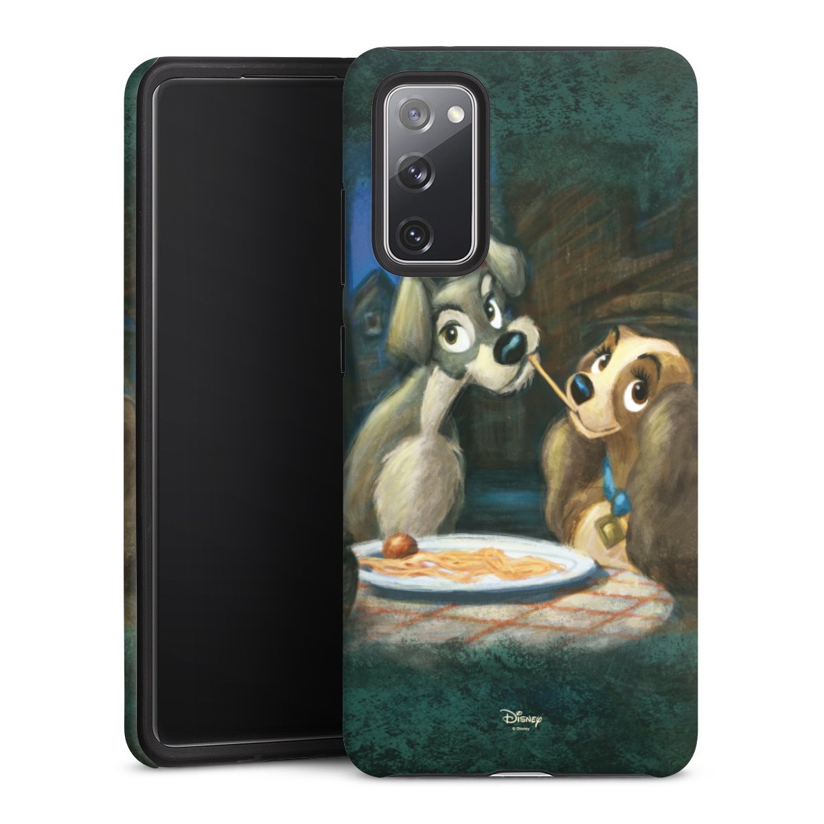 Galaxy S20 FE Handy Panzer Handyhülle robuste Outdoor Hülle Schutzhülle matt Lady And The Tramp Official Licensed Product Disney Tough Case