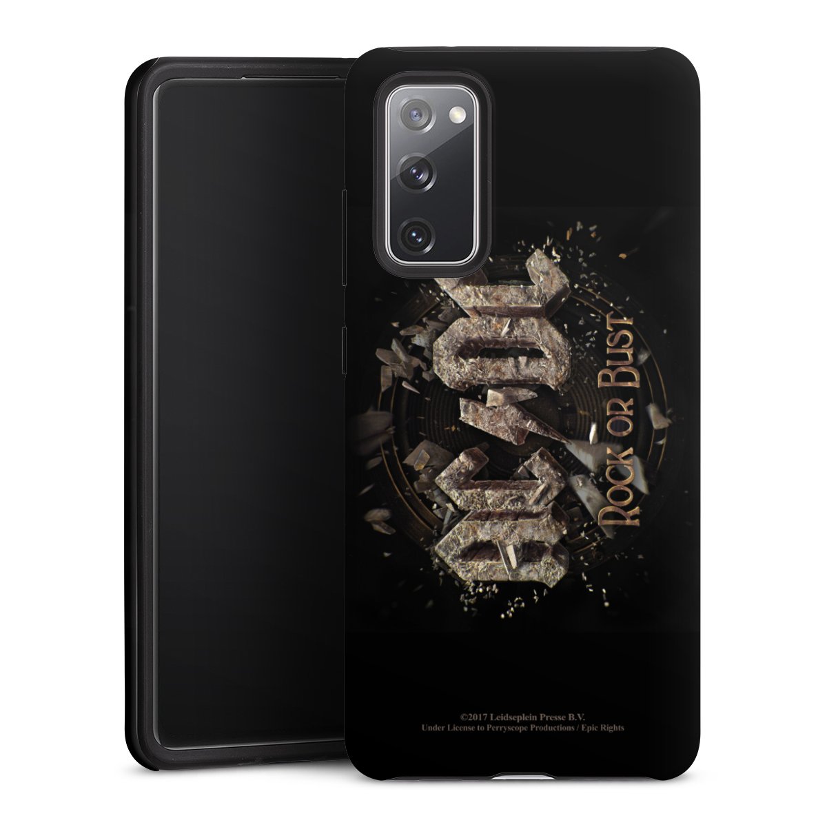 Galaxy S20 FE Handy Panzer Handyhülle robuste Outdoor Hülle Schutzhülle matt Acdc Official Licensed Product Rock Or Bust Tough Case