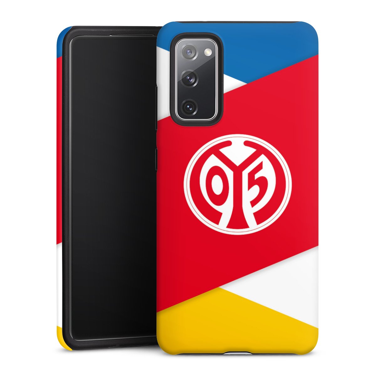 Galaxy S20 FE Handy Panzer Handyhülle robuste Outdoor Hülle Schutzhülle matt Official Licensed Product Soccer 1. Fsv Mainz 05 E.V. Tough Case