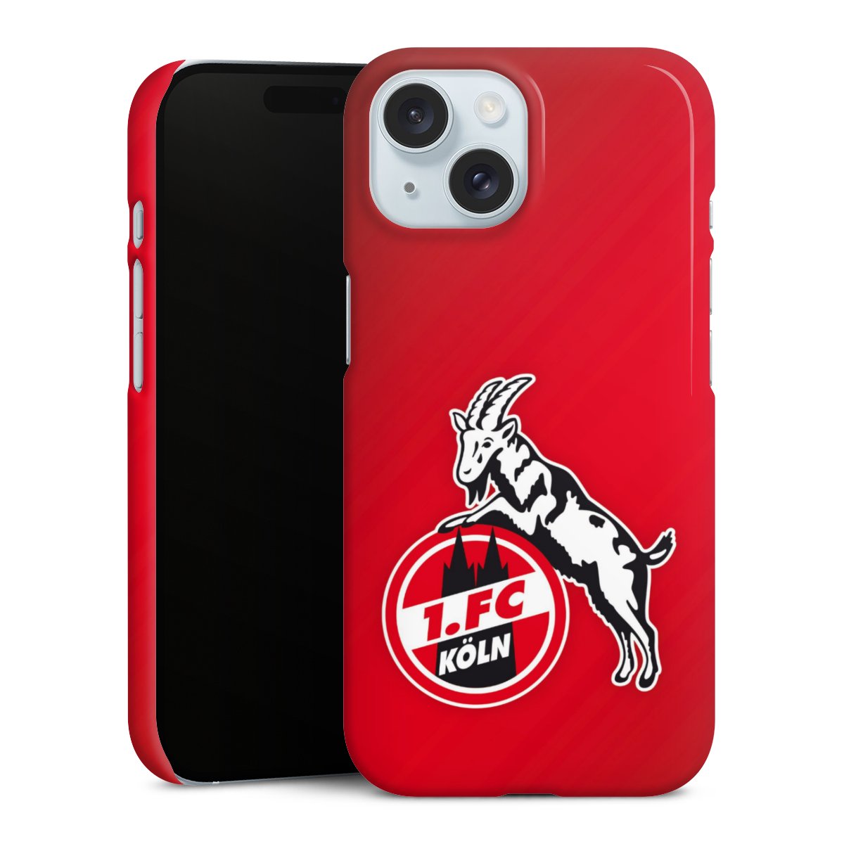 iPhone 15 Handy Premium Case Smartphone Handyhülle Schutzhülle glänzend Official Licensed Product Effzeh 1. Fc Köln Premium Case