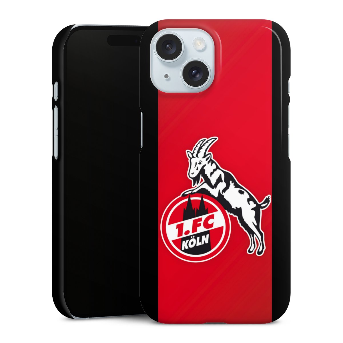 iPhone 15 Handy Premium Case Smartphone Handyhülle Schutzhülle glänzend Official Licensed Product Billy Goat Hennes 1. Fc Köln Premium Case