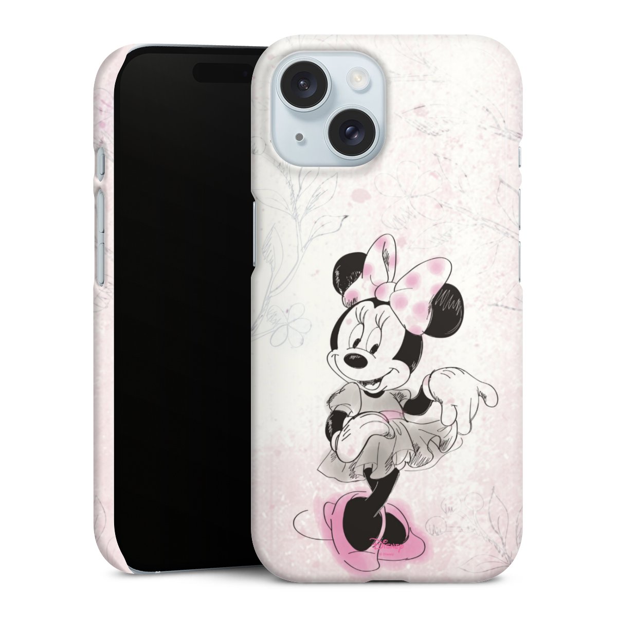 iPhone 15 Handy Premium Case Smartphone Handyhülle Schutzhülle glänzend Disney Minnie Mouse Vintage Premium Case