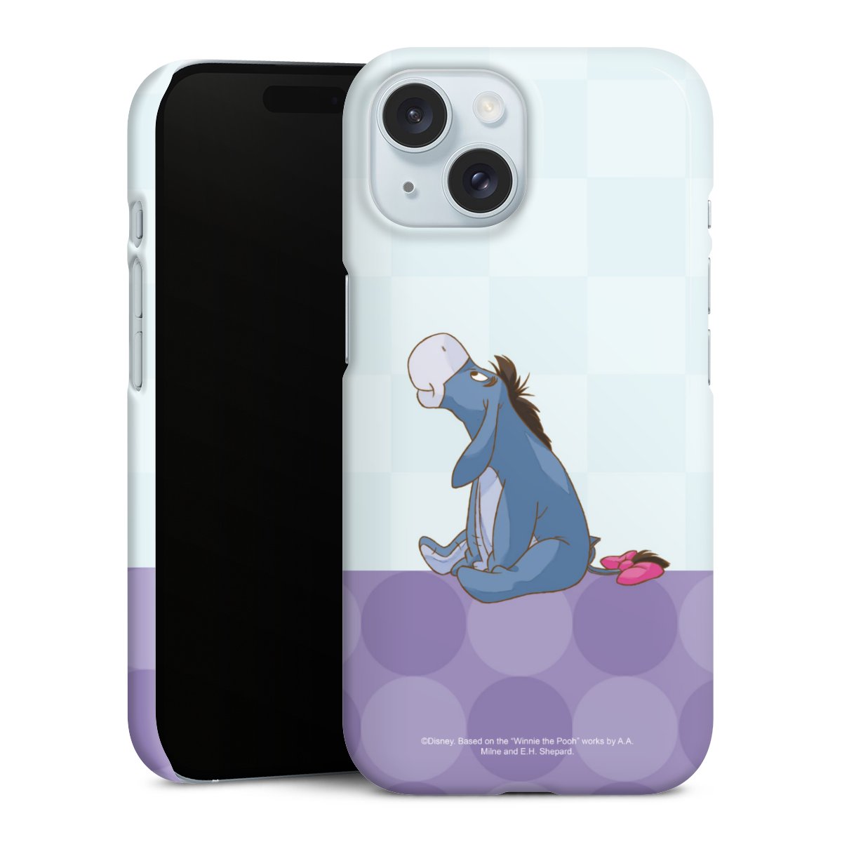 iPhone 15 Handy Premium Case Smartphone Handyhülle Schutzhülle glänzend Disney Donkey Winnie The Pooh Premium Case