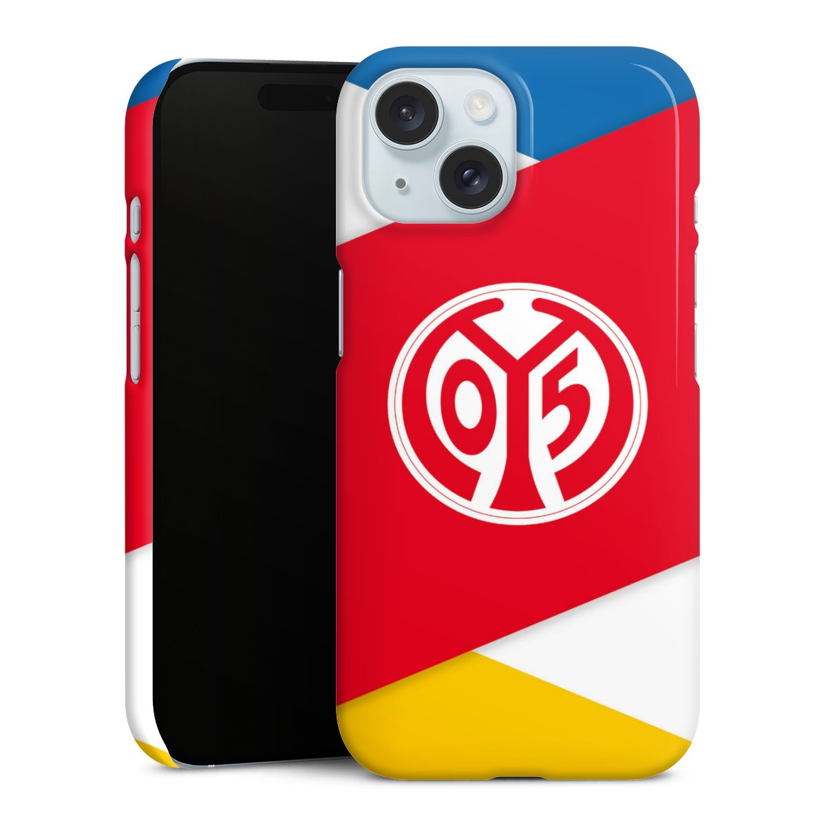 iPhone 15 Handy Premium Case Smartphone Handyhülle Schutzhülle glänzend Official Licensed Product Soccer 1. Fsv Mainz 05 E.V. Premium Case