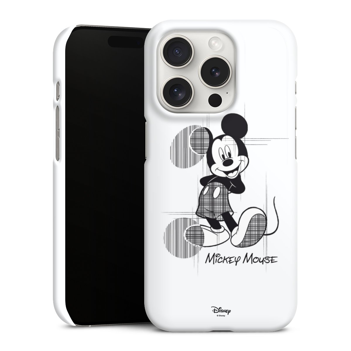 iPhone 15 Pro Handy Premium Case Smartphone Handyhülle Schutzhülle glänzend Disney Official Licensed Product Mickey Mouse Premium Case