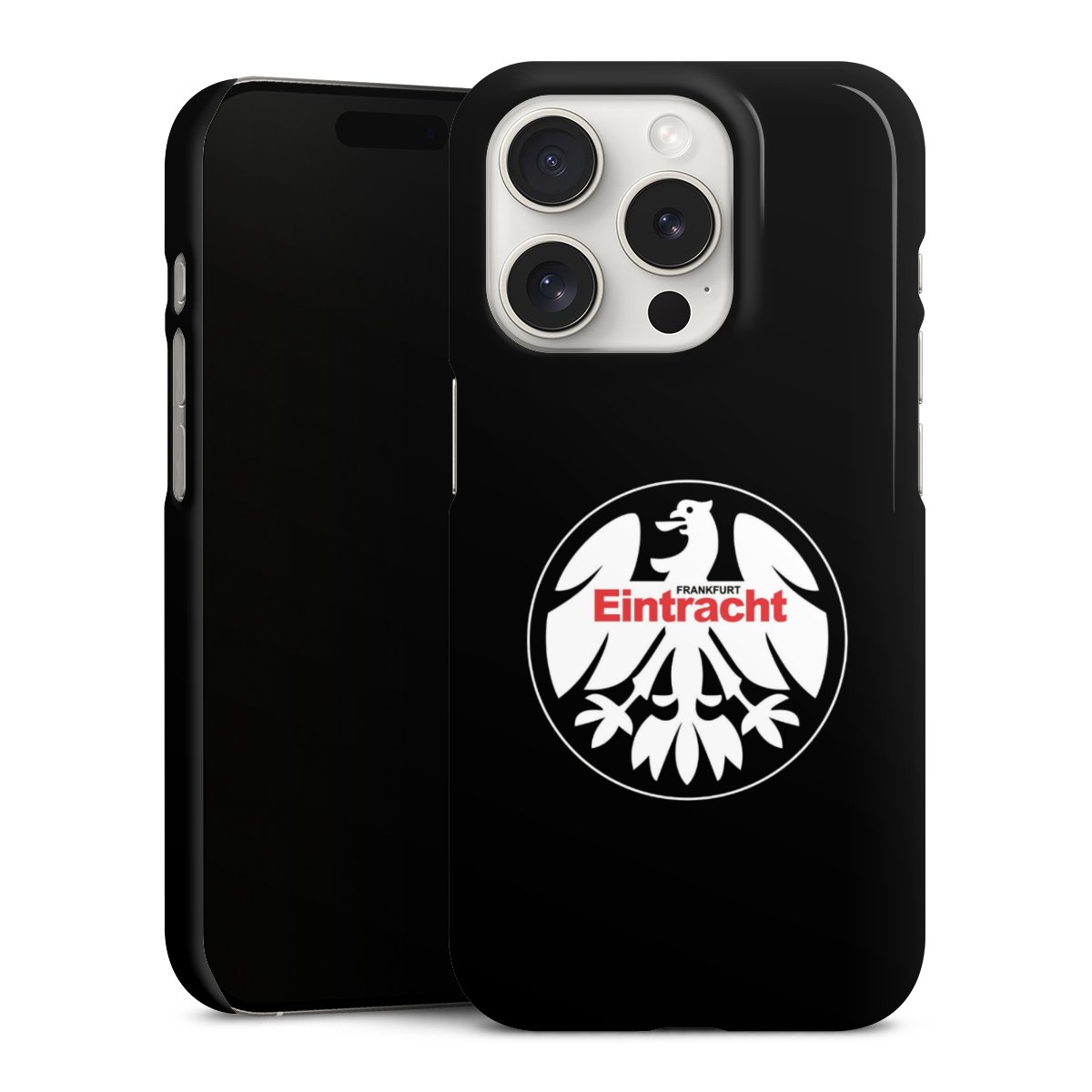 iPhone 15 Pro Handy Premium Case Smartphone Handyhülle Schutzhülle glänzend Official Licensed Product Eintracht Frankfurt Sge Premium Case