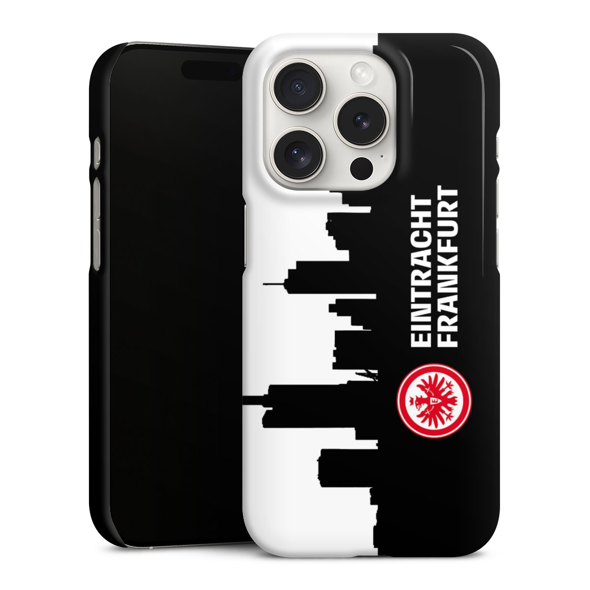 iPhone 15 Pro Handy Premium Case Smartphone Handyhülle Schutzhülle glänzend Sge Eintracht Frankfurt Official Licensed Product Premium Case