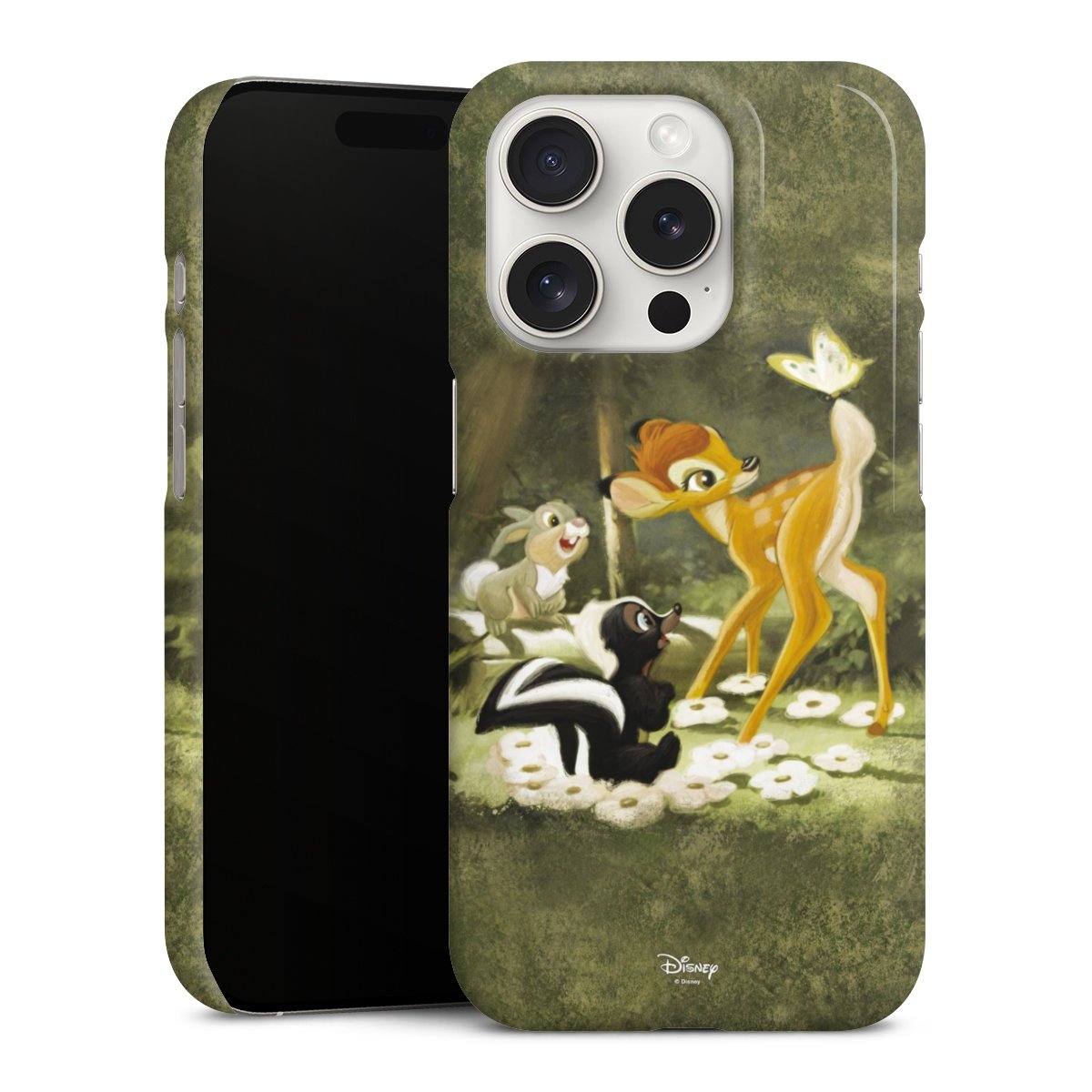 iPhone 15 Pro Handy Premium Case Smartphone Handyhülle Schutzhülle glänzend Disney Official Licensed Product Bambi Premium Case