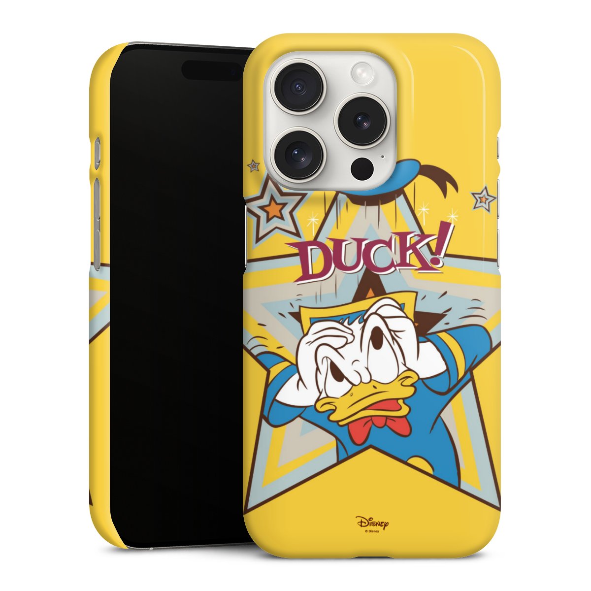 iPhone 15 Pro Handy Premium Case Smartphone Handyhülle Schutzhülle glänzend Official Licensed Product Donald Duck Disney Premium Case