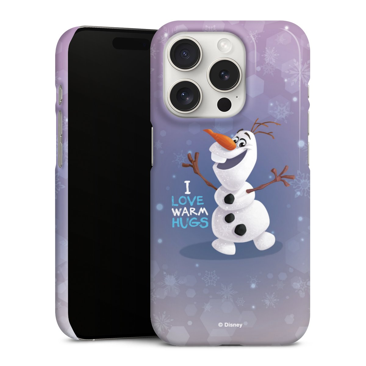 iPhone 15 Pro Handy Premium Case Smartphone Handyhülle Schutzhülle glänzend Frozen Frozen Olaf Official Licensed Product Premium Case