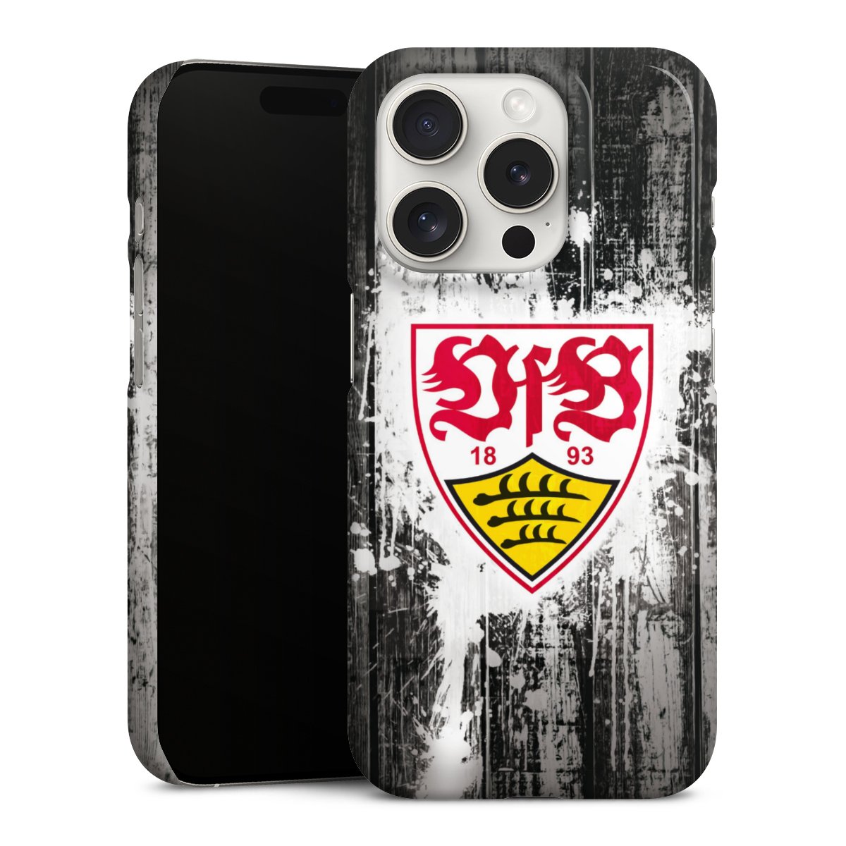 iPhone 15 Pro Handy Premium Case Smartphone Handyhülle Schutzhülle glänzend Vfb Stuttgart Official Licensed Product Premium Case