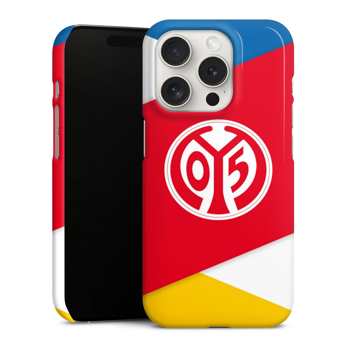 iPhone 15 Pro Handy Premium Case Smartphone Handyhülle Schutzhülle glänzend Official Licensed Product Soccer 1. Fsv Mainz 05 E.V. Premium Case