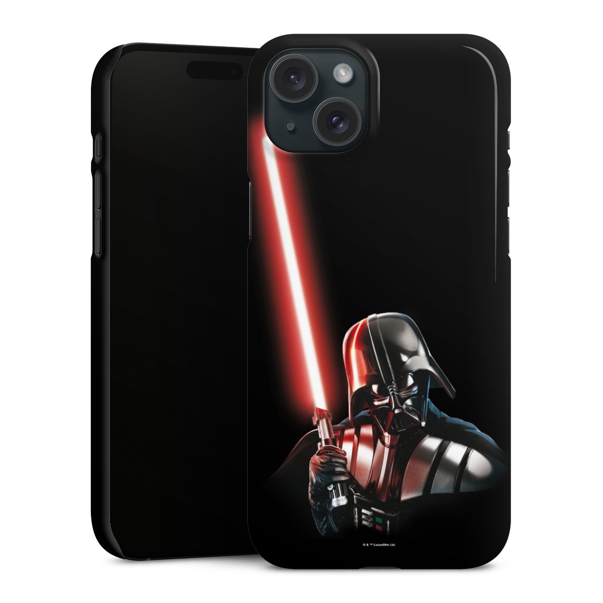 iPhone 15 Plus Handy Premium Case Smartphone Handyhülle Schutzhülle glänzend Star Wars Merchandise Darth Vader Premium Case