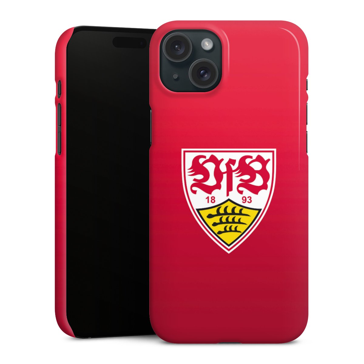 iPhone 15 Plus Handy Premium Case Smartphone Handyhülle Schutzhülle glänzend Official Licensed Product Vfb Stuttgart Premium Case