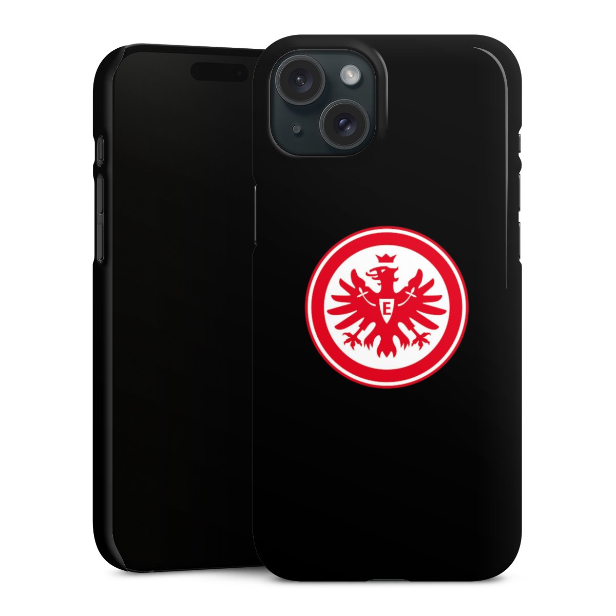 iPhone 15 Plus Handy Premium Case Smartphone Handyhülle Schutzhülle glänzend Eintracht Frankfurt Sge Eagle Premium Case