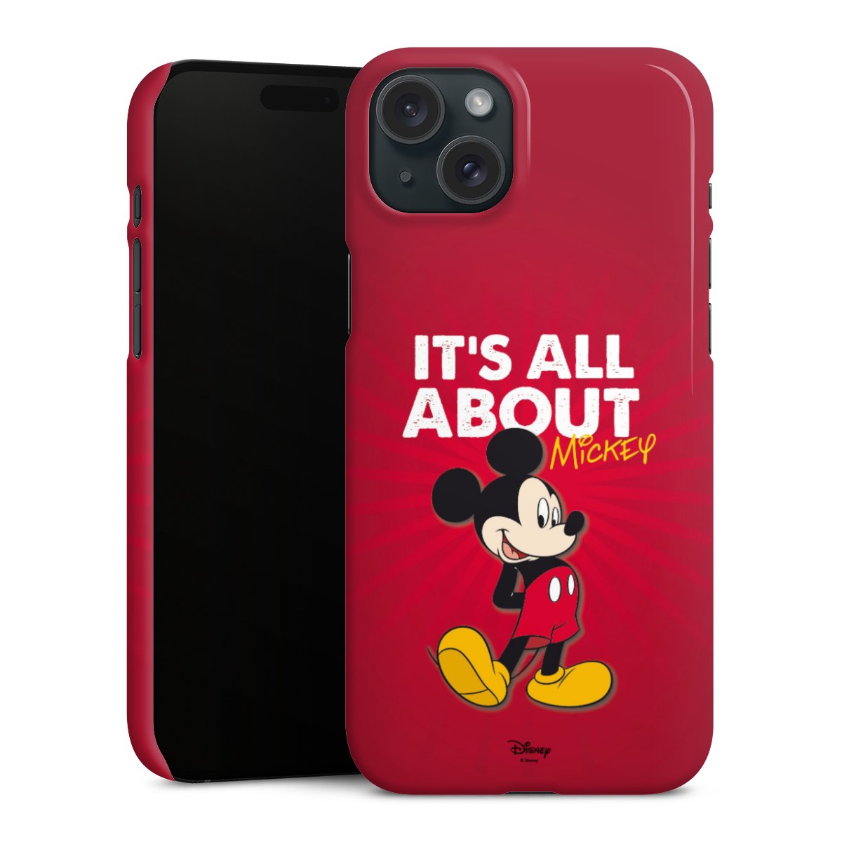 iPhone 15 Plus Handy Premium Case Smartphone Handyhülle Schutzhülle glänzend Mouse Disney Official Licensed Product Premium Case