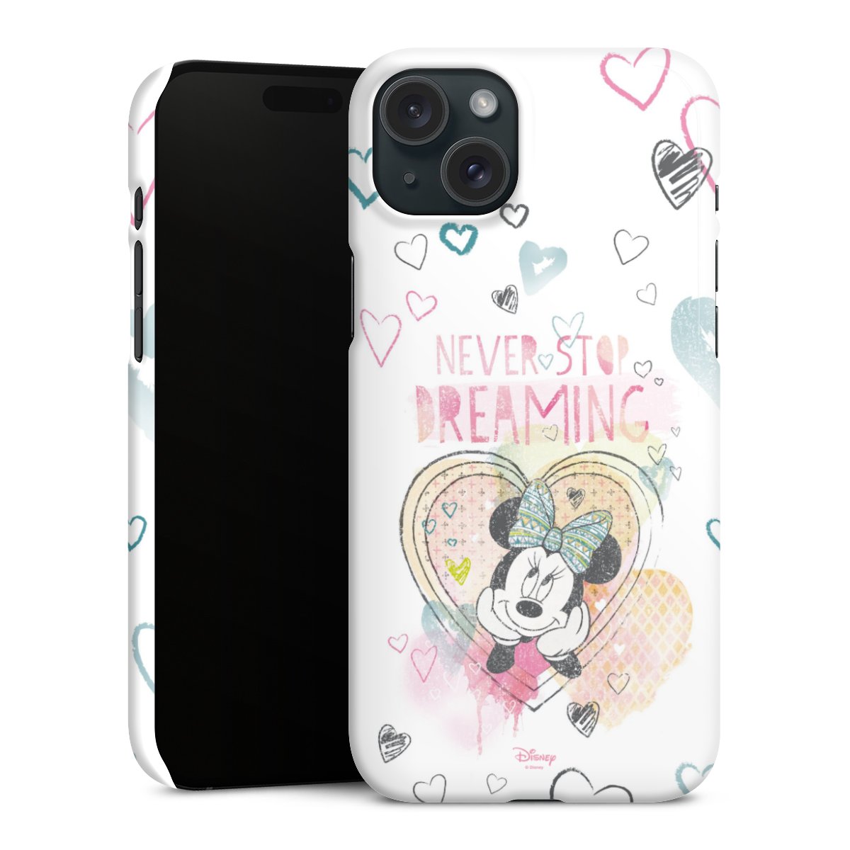 iPhone 15 Plus Handy Premium Case Smartphone Handyhülle Schutzhülle glänzend Disney Official Licensed Product Minnie Mouse Premium Case