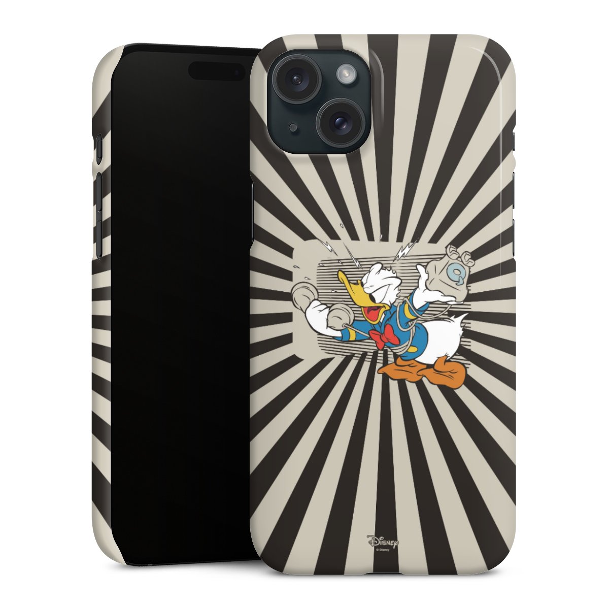 iPhone 15 Plus Handy Premium Case Smartphone Handyhülle Schutzhülle glänzend Donald Duck Disney Official Licensed Product Premium Case