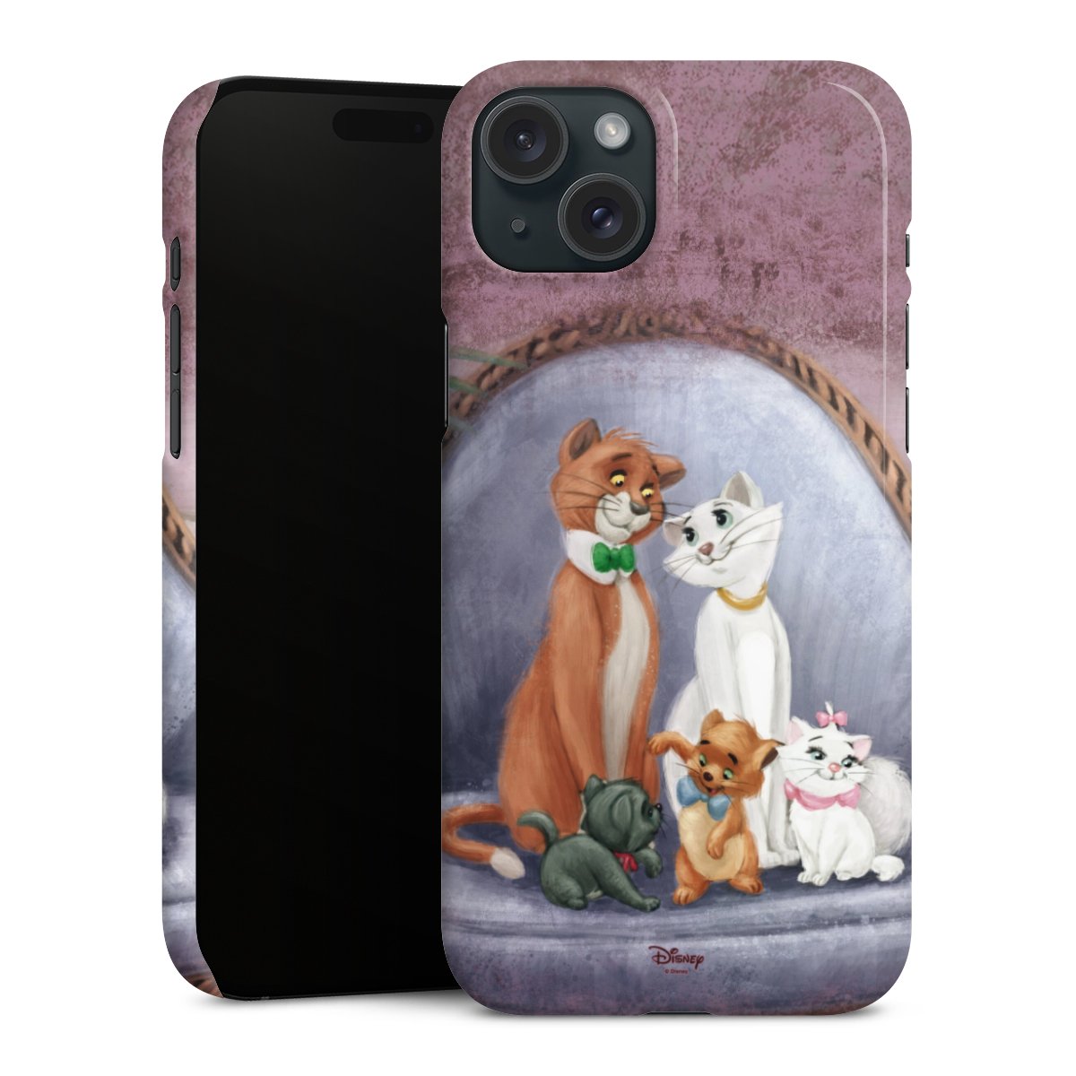 iPhone 15 Plus Handy Premium Case Smartphone Handyhülle Schutzhülle glänzend Official Licensed Product Disney Aristocats Premium Case