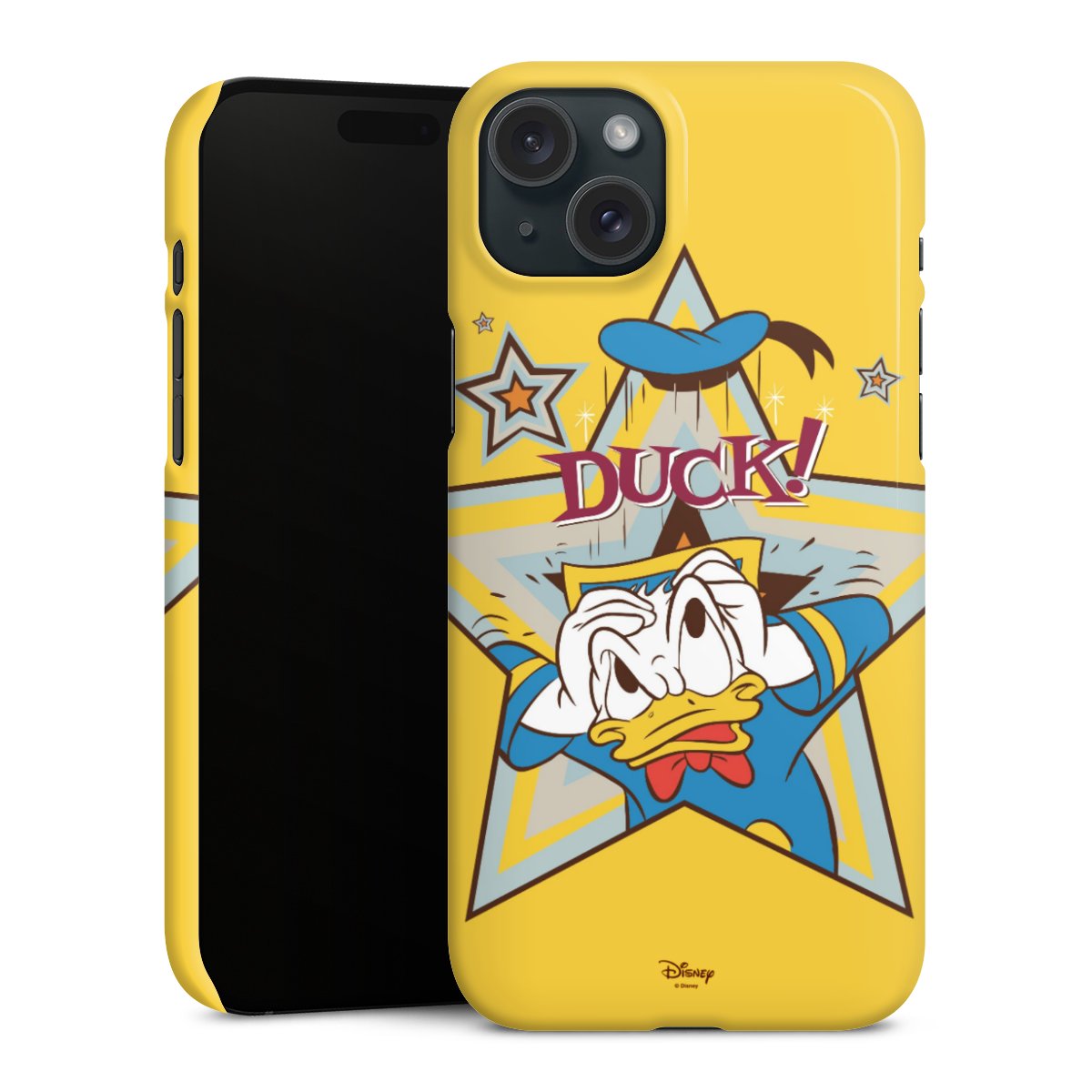 iPhone 15 Plus Handy Premium Case Smartphone Handyhülle Schutzhülle glänzend Official Licensed Product Donald Duck Disney Premium Case