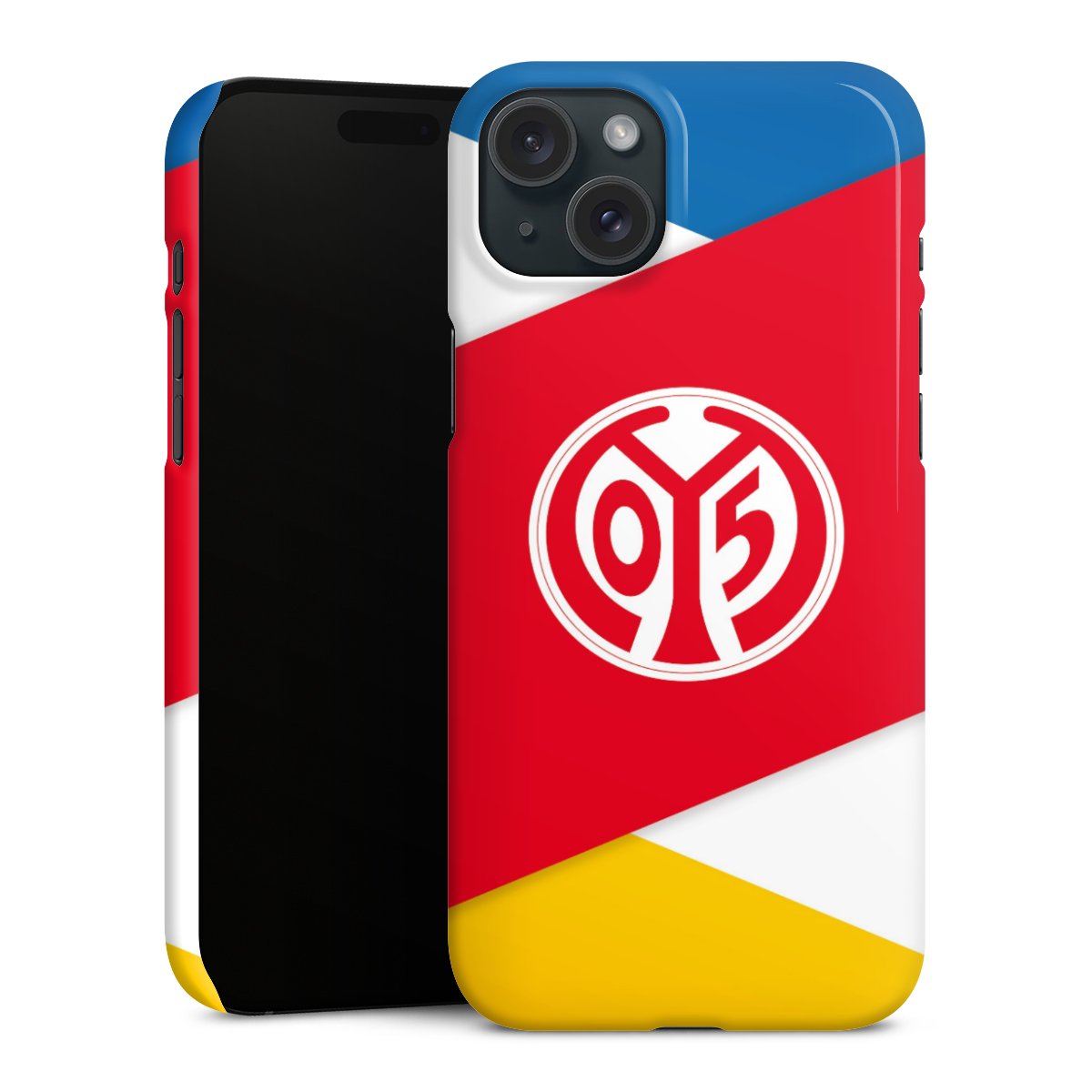 iPhone 15 Plus Handy Premium Case Smartphone Handyhülle Schutzhülle glänzend Official Licensed Product Soccer 1. Fsv Mainz 05 E.V. Premium Case