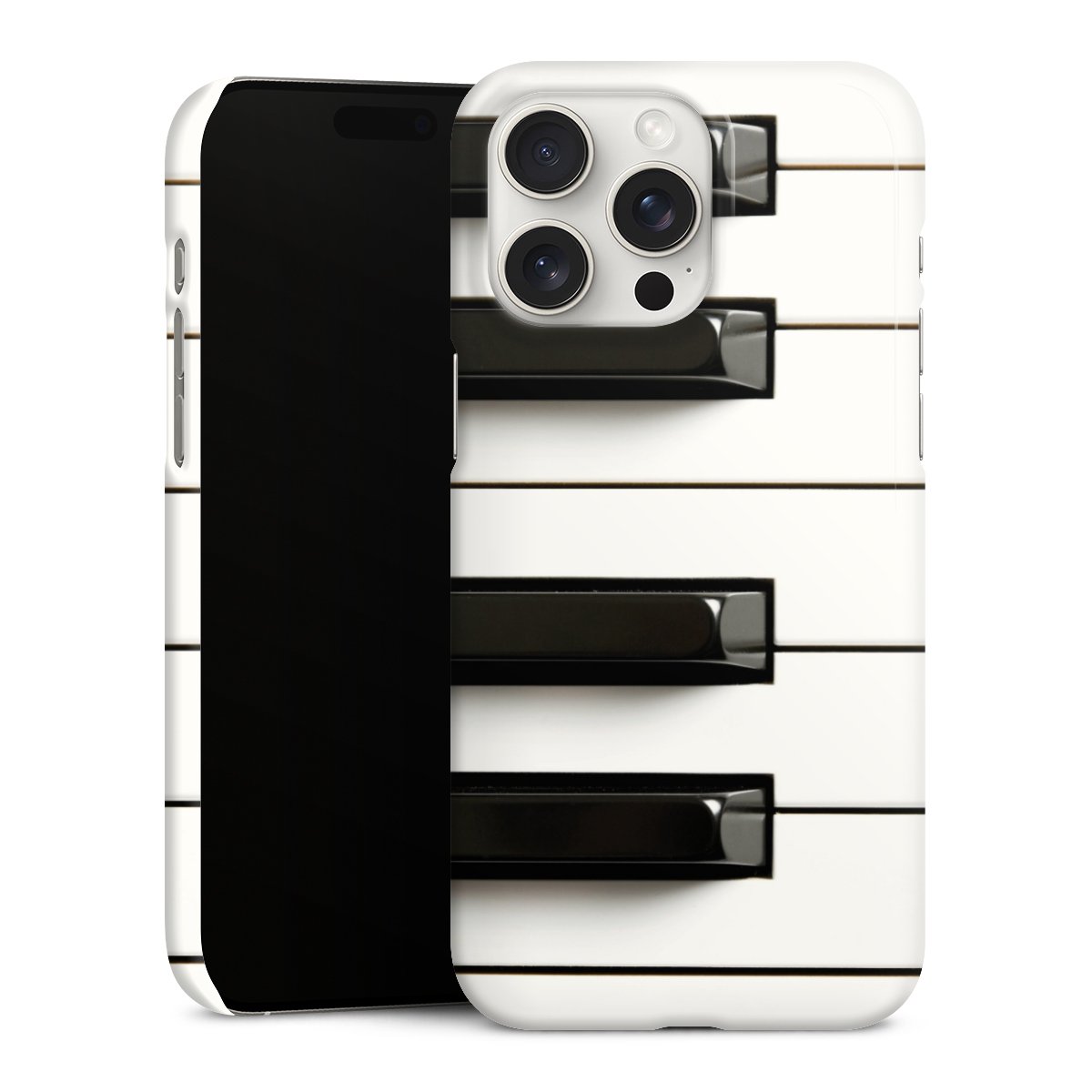 iPhone 15 Pro Max Handy Premium Case Smartphone Handyhülle Schutzhülle glänzend Klavier Piano Music Premium Case