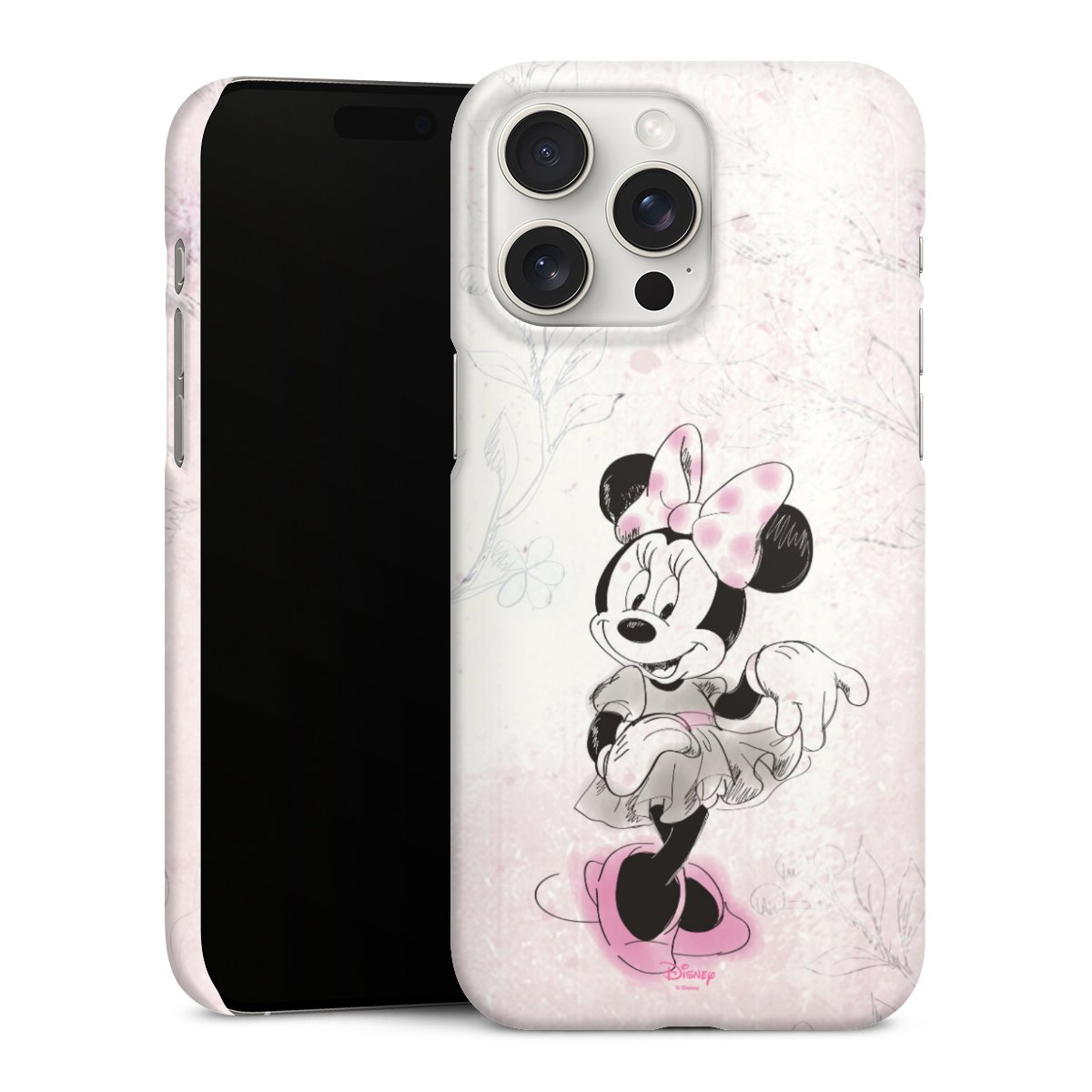 iPhone 15 Pro Max Handy Premium Case Smartphone Handyhülle Schutzhülle glänzend Disney Minnie Mouse Vintage Premium Case