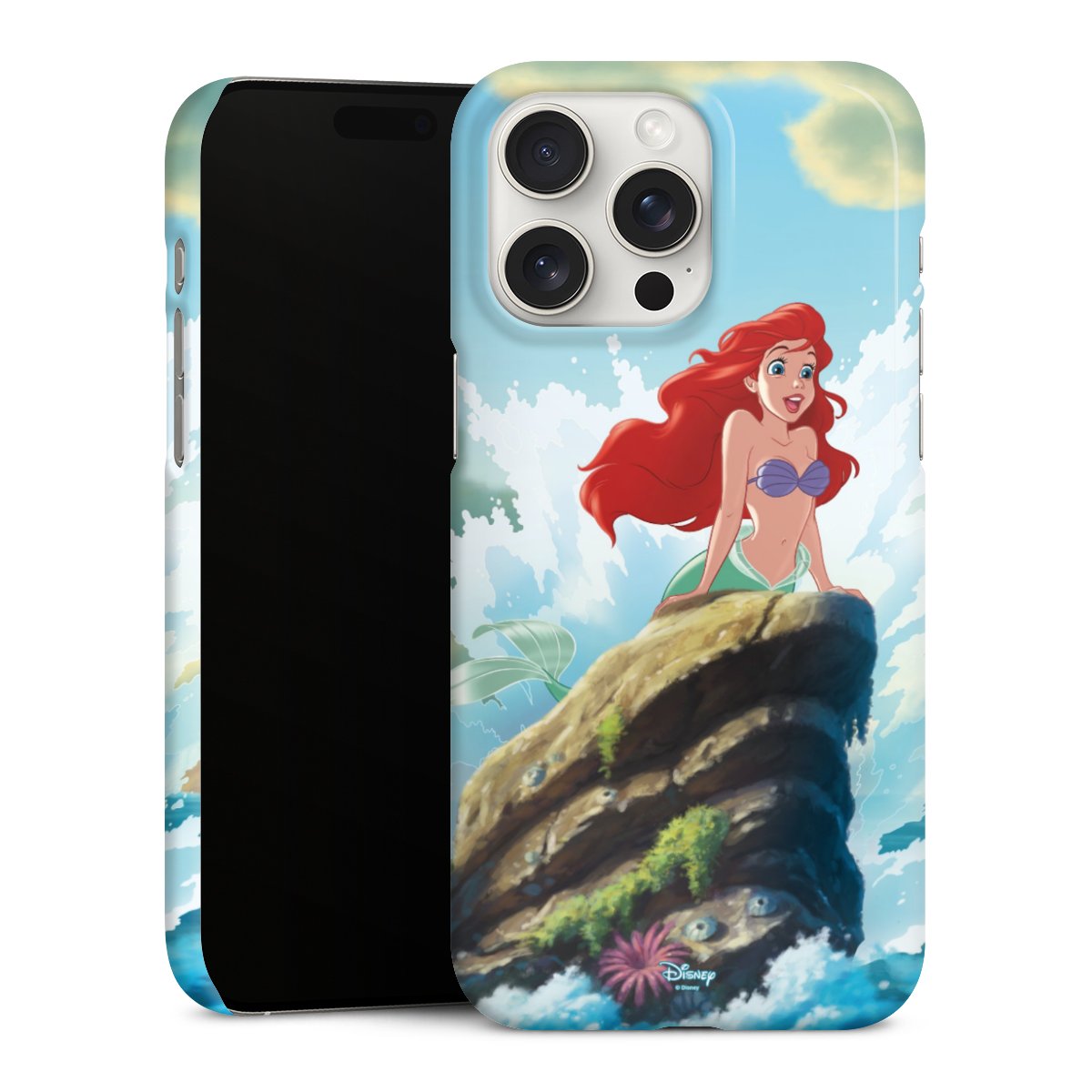 iPhone 15 Pro Max Handy Premium Case Smartphone Handyhülle Schutzhülle glänzend Mermaid Arielle Die Meerjungfrau Official Licensed Product Premium Case