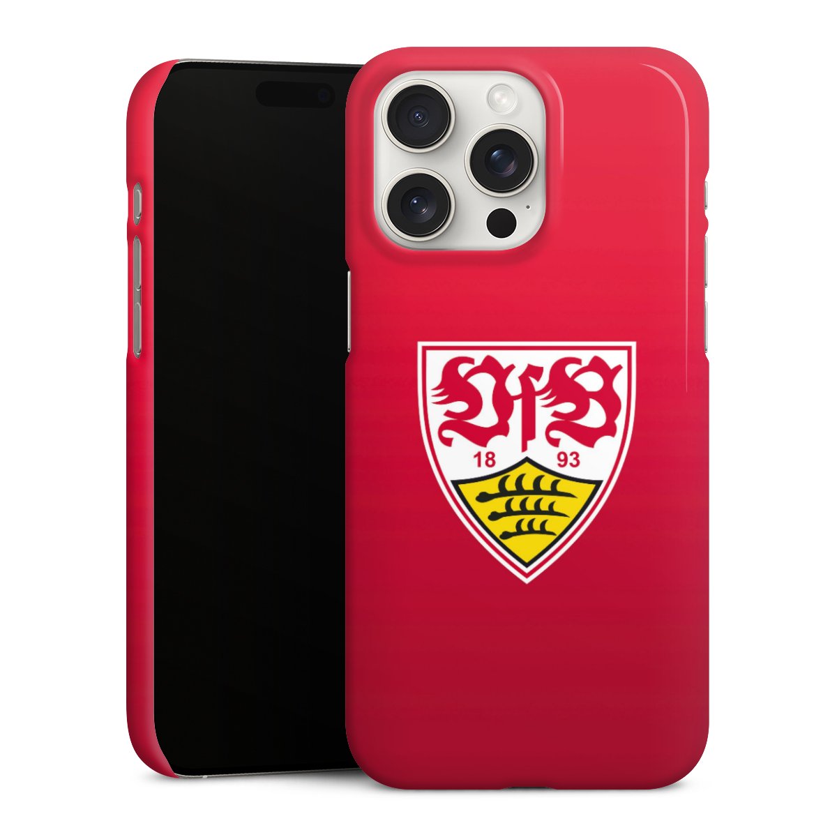 iPhone 15 Pro Max Handy Premium Case Smartphone Handyhülle Schutzhülle glänzend Official Licensed Product Vfb Stuttgart Premium Case